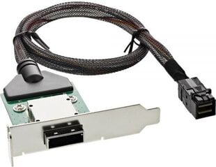 InLine SAS HD Low Profile Adapter Bracket ext. SFF-8088 to int. SFF-8643 0.5м (27656A) цена и информация | Аксессуары для корпусов | pigu.lt