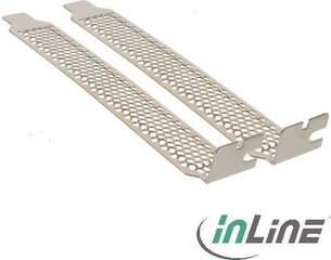 InLine PCI / PCI-E Slot Cover Bracket perforated 2pcs. Set (66641A) kaina ir informacija | Korpusų priedai | pigu.lt