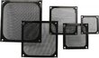 InLine Fan Grill Aluminum Filter 140x140mm black (33372S) kaina ir informacija | Korpusų priedai | pigu.lt