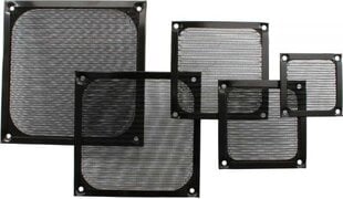 InLine Fan Grill Aluminum Filter 92x92мм черный (33379S) цена и информация | Аксессуары для корпусов | pigu.lt