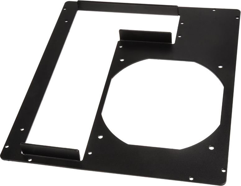 DimasTech Case backpanel Mini-ITX, 2 slots Aluminium, Black (S0026GB) kaina ir informacija | Korpusų priedai | pigu.lt