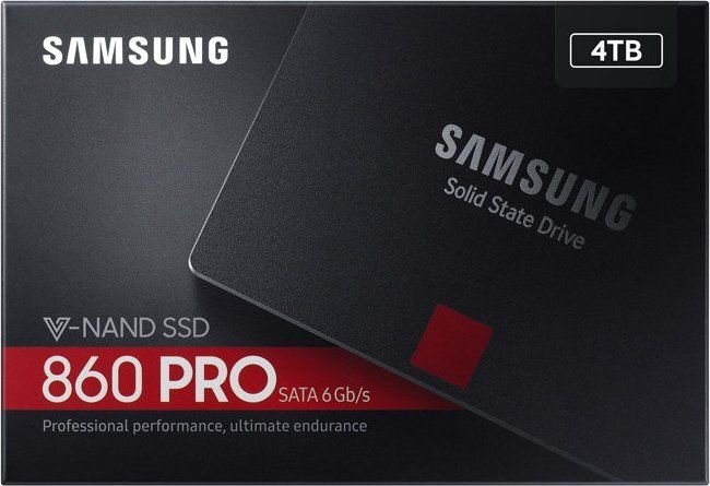 Samsung 860 PRO 4TB SATA3 (MZ-76P4T0B/EU) kaina ir informacija | Vidiniai kietieji diskai (HDD, SSD, Hybrid) | pigu.lt