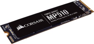 Внутренний жесткий диск Corsair Force MP510 240GB PCIe x4 NVMe (CSSD-F240GBMP510) цена и информация | Внутренние жёсткие диски (HDD, SSD, Hybrid) | pigu.lt