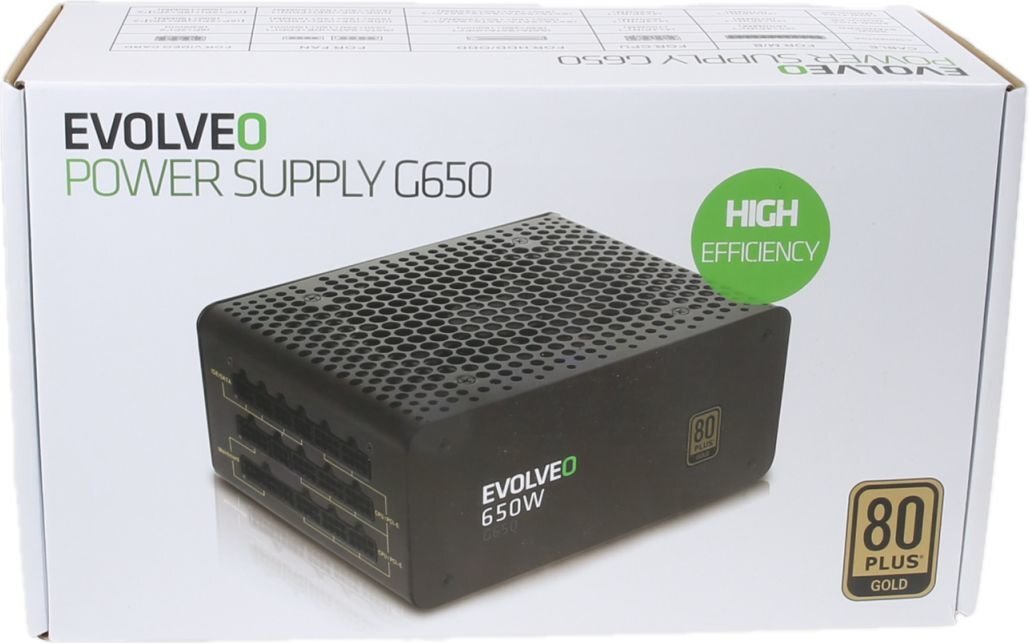 Evolveo G650 650W (E-G650R) kaina ir informacija | Maitinimo šaltiniai (PSU) | pigu.lt