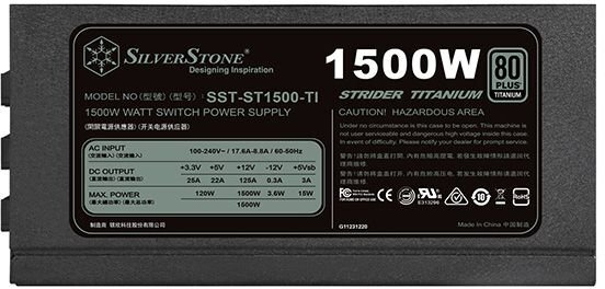 SilverStone Strider Titanium 1500W kaina ir informacija | Maitinimo šaltiniai (PSU) | pigu.lt