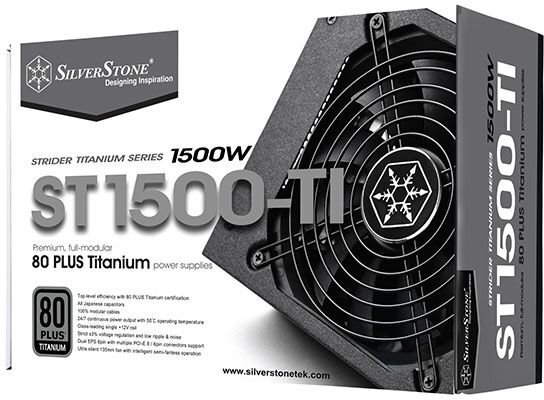 SilverStone Strider Titanium 1500W kaina ir informacija | Maitinimo šaltiniai (PSU) | pigu.lt