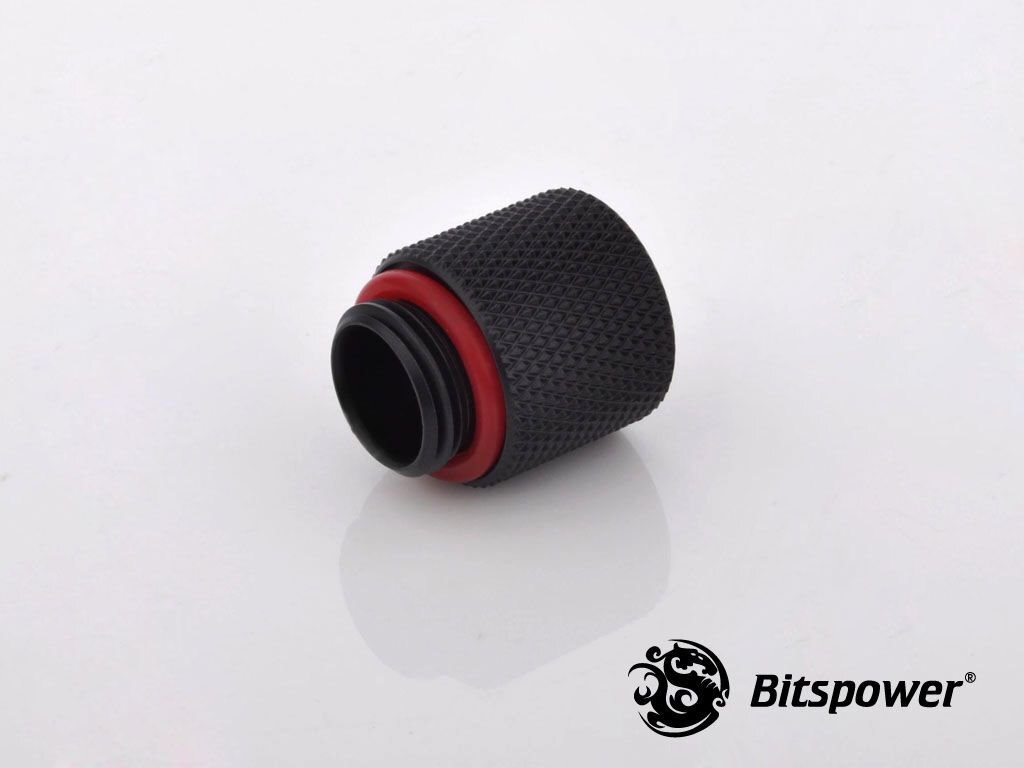 BitsPower Fitting G1/4" Inch, 15mm Carbon, Black (BP-CBWP-C60) kaina ir informacija | Aušinimas vandeniu - aksesuarai | pigu.lt