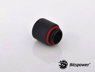 BitsPower Fitting G1/4" Inch, 15mm Carbon, Black (BP-CBWP-C60) цена и информация | Водяное охлаждение - аксессуары | pigu.lt