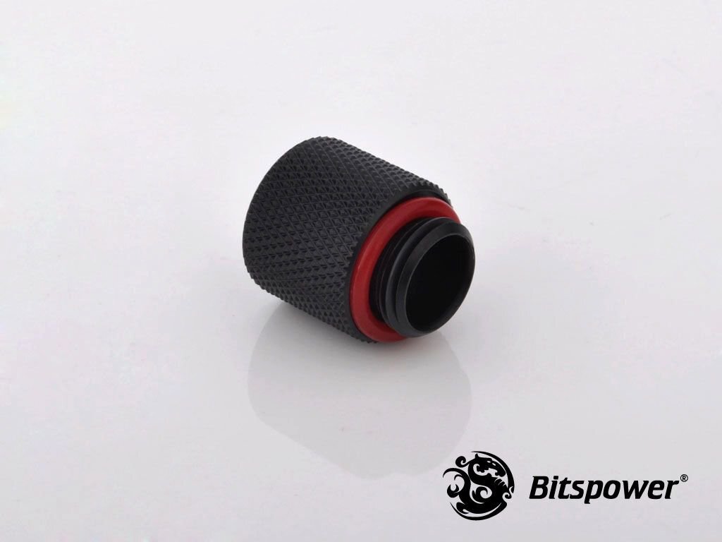 BitsPower Fitting G1/4" Inch, 15mm Carbon, Black (BP-CBWP-C60) kaina ir informacija | Aušinimas vandeniu - aksesuarai | pigu.lt