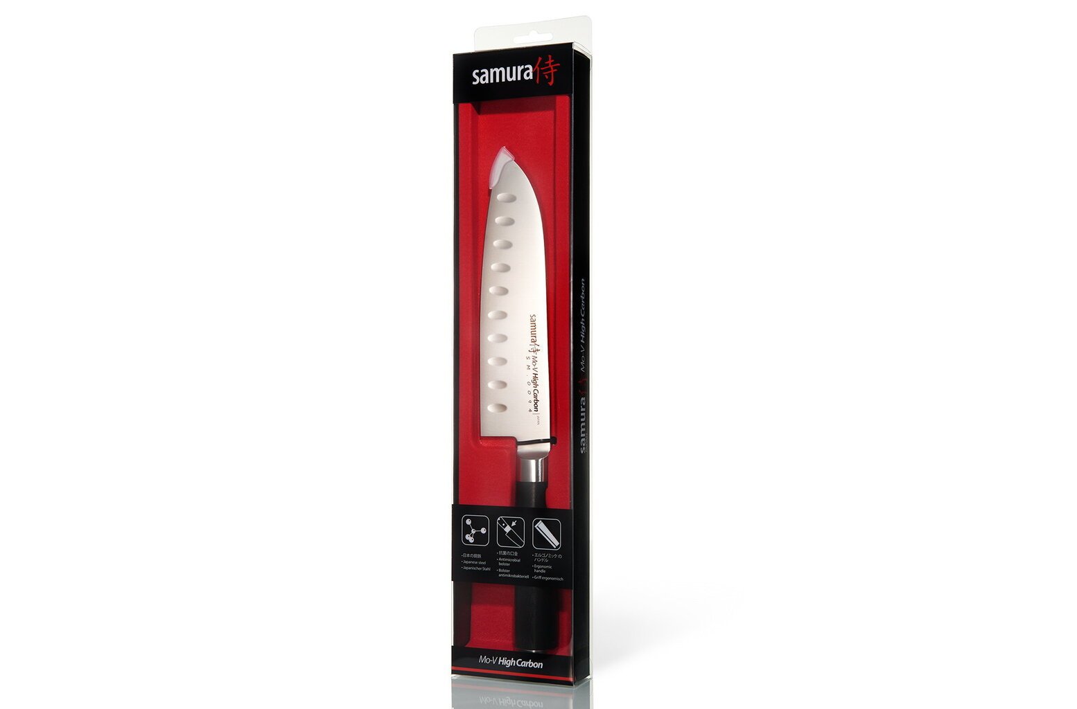Samura MO-V santoku peilis, 18 cm kaina ir informacija | Peiliai ir jų priedai | pigu.lt