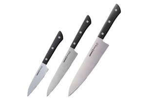 Samura HARAKIRI Комплект универсальных ножей (3шт.) из AUS 8 Японской стали 59 HRC цена и информация | Ножи и аксессуары для них | pigu.lt