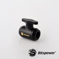 BitsPower Absperrhahn 1/4", (BP-MVV-DWBK) цена и информация | Водяное охлаждение - аксессуары | pigu.lt
