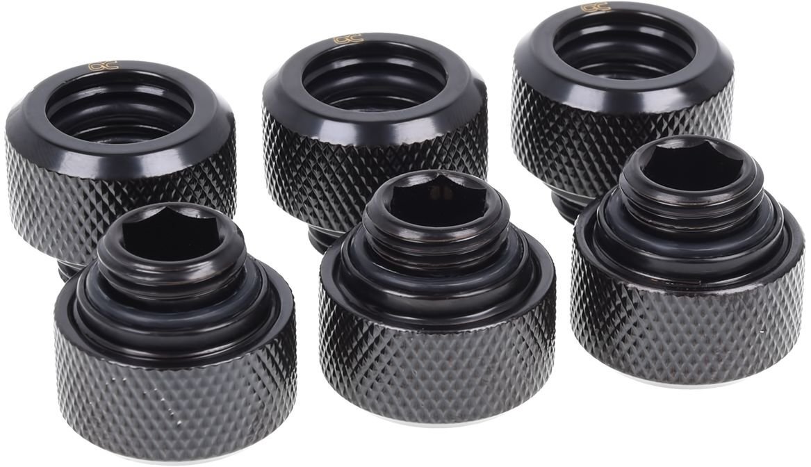 Alphacool Fitting 1/4" - 13mm, 6 pieces (17377) kaina ir informacija | Aušinimas vandeniu - aksesuarai | pigu.lt