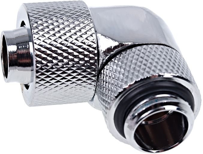 Alphacool Angled coupling, 1/4" - 13/10mm, Chrome (17231) цена и информация | Aušinimas vandeniu - aksesuarai | pigu.lt