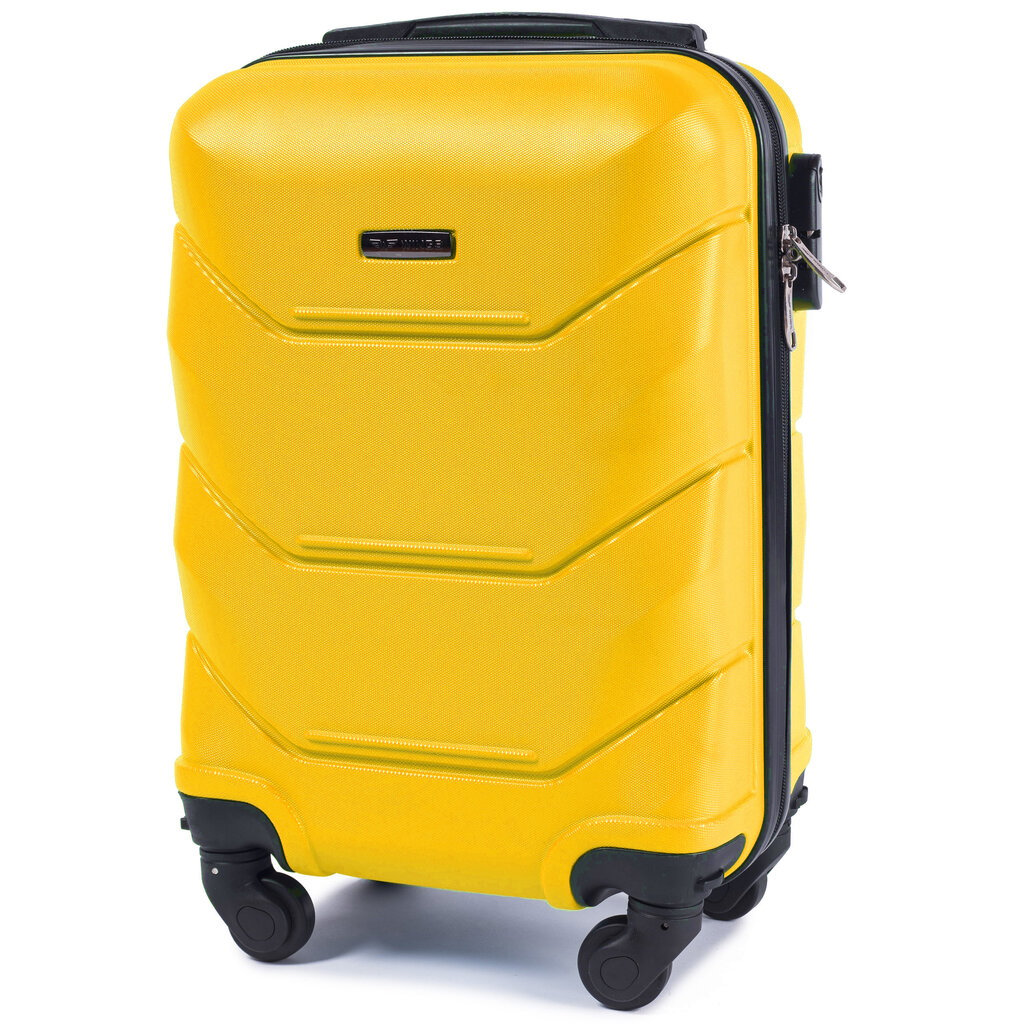 Mažas lagaminas Wings Peacock XS, geltonas kaina ir informacija | Lagaminai, kelioniniai krepšiai | pigu.lt