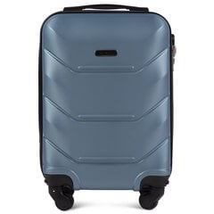 Маленький чемодан Wings Peacock XS, светло-синий цена и информация | Чемоданы, дорожные сумки | pigu.lt