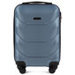 Mažas lagaminas Wings Peacock XS, šviesiai mėlynas kaina ir informacija | Lagaminai, kelioniniai krepšiai | pigu.lt