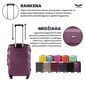 Mažas lagaminas Wings Peacock S, tamsiai violetinis kaina ir informacija | Lagaminai, kelioniniai krepšiai | pigu.lt