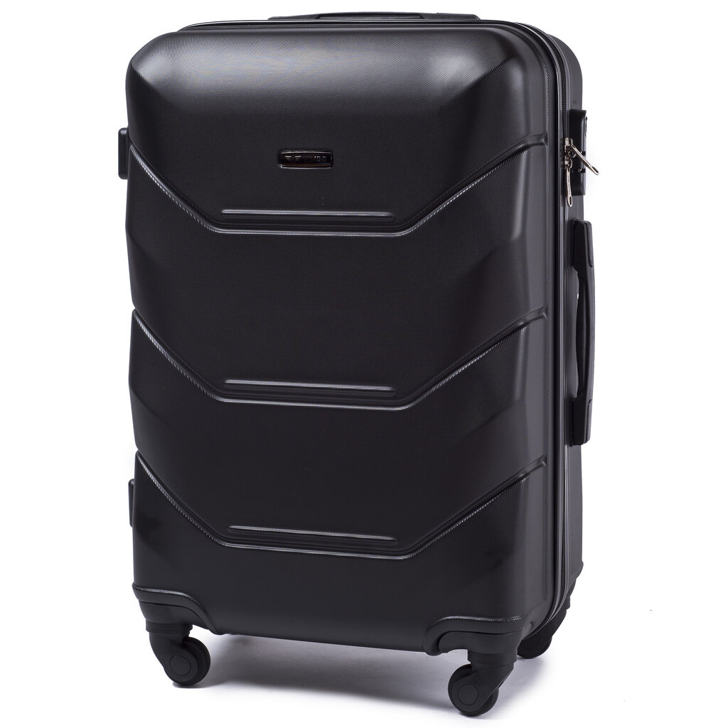 Vidutinis lagaminas Wings Peacock M, juodas kaina ir informacija | Lagaminai, kelioniniai krepšiai | pigu.lt