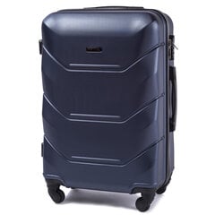 Средний чемодан Wings Peacock M, темно-синий, 4 колесика цена и информация | Чемоданы, дорожные сумки  | pigu.lt