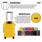 Vidutinis lagaminas Wings Peacock M, geltonas kaina ir informacija | Lagaminai, kelioniniai krepšiai | pigu.lt