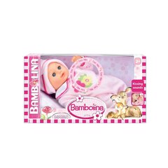Mikšta lėlė su bučinių garsais Bambolina, BD220PRKS, 33 cm kaina ir informacija | Bambolina Vaikams ir kūdikiams | pigu.lt