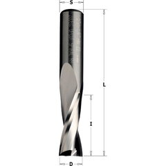 Фреза спиральная 4x15x60 S=8 UP-CUT Z2 HM RH, CMT цена и информация | Фрезы | pigu.lt