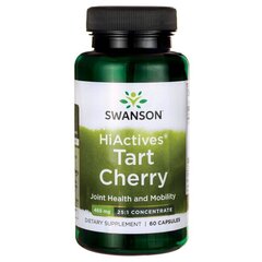 Maisto papildas Swanson Tart Cherry, 60 kapsulių kaina ir informacija | Vitaminai, maisto papildai, preparatai gerai savijautai | pigu.lt