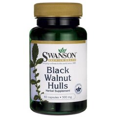 Maisto papildai Swanson Black Walnut 500 mg., 60 kapsulių kaina ir informacija | Swanson Maisto papildai, preparatai, funkcinis maistas sportui | pigu.lt