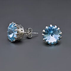 Серьги "Винтаж VII (Aquamarine Blue)" с кристаллами Swarovski™ цена и информация | Серьги | pigu.lt