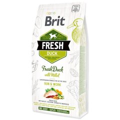 Brit Fresh Duck & Millet Adult Run & Work полноценный корм для взрослых собак 2,5 кг цена и информация |  Сухой корм для собак | pigu.lt