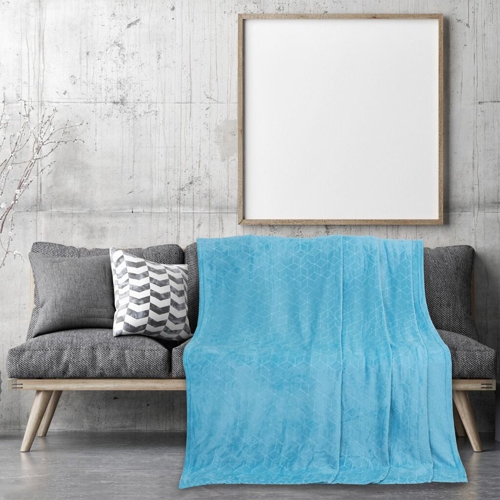 Amelia Home pledas Nessa Turquoise, 220x240 cm kaina ir informacija | Lovatiesės ir pledai | pigu.lt