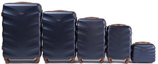 Комплект 5 чемоданов Wings 402-5, синий цена и информация | Чемоданы, дорожные сумки | pigu.lt