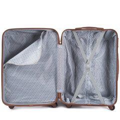 Комплект из 5 чемоданов Wings 402-5, темно-коричневый цена и информация | Чемоданы, дорожные сумки  | pigu.lt