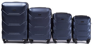  Набор чемоданов Wings 147-4, 4 шт., темно-синий цена и информация | Чемоданы, дорожные сумки  | pigu.lt