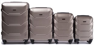 Набор чемоданов Wings 147-4, 4 шт., светло-коричневый цена и информация | Чемоданы, дорожные сумки | pigu.lt