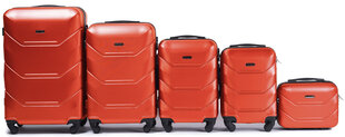 5 lagaminų komplektas Wings 147-5, oranžinis kaina ir informacija | Lagaminai, kelioniniai krepšiai | pigu.lt