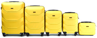 5 lagaminų komplektas Wings 147-5, geltonas kaina ir informacija | Lagaminai, kelioniniai krepšiai | pigu.lt