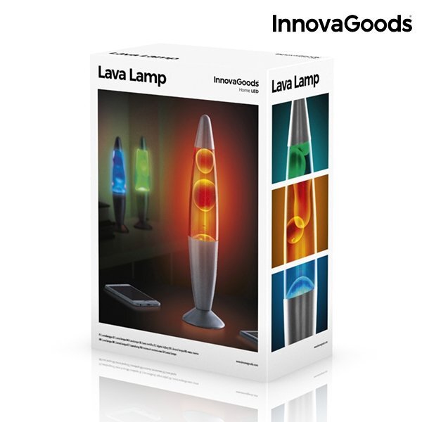 Lavos lempa InnovaGoods mėlyna цена и информация | Staliniai šviestuvai | pigu.lt