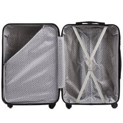 Большой чемодан Wings L AT01, черный цена и информация | Чемоданы, дорожные сумки  | pigu.lt