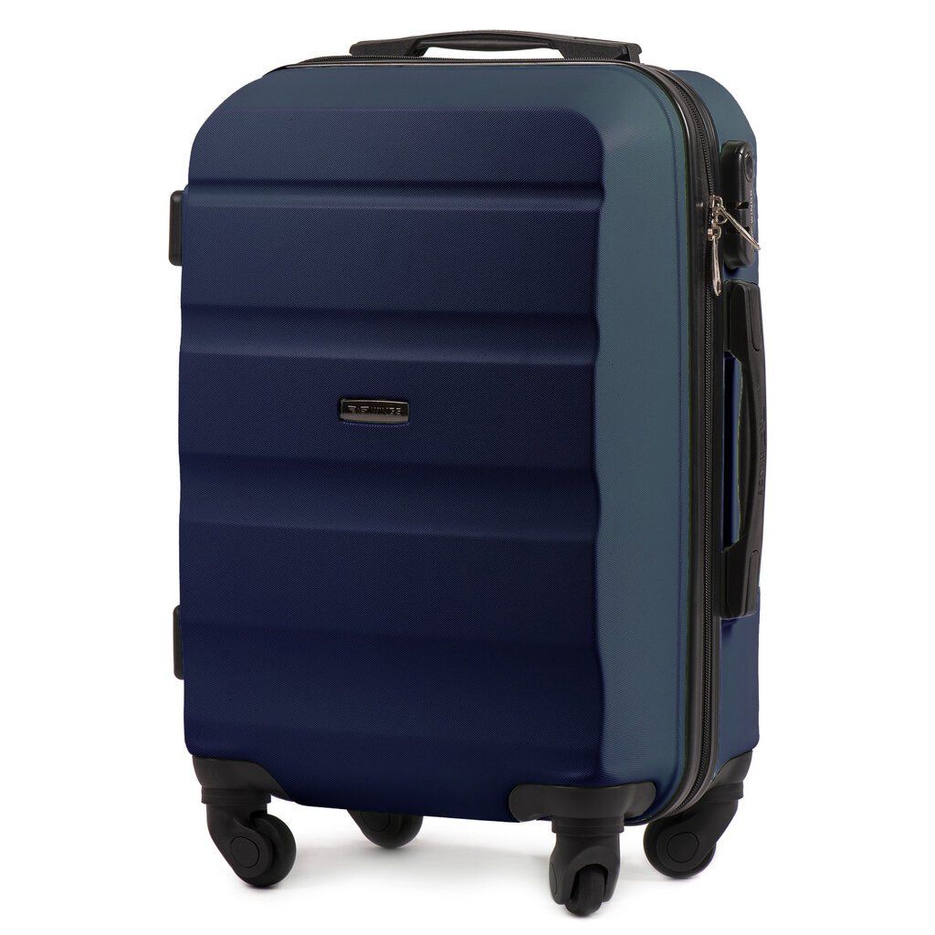 Mažas lagaminas Wings AT01 S, tamsiai mėlynas kaina ir informacija | Lagaminai, kelioniniai krepšiai | pigu.lt