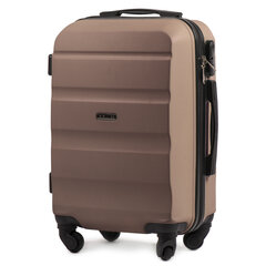 Mažas lagaminas Wings AT01 S, šviesiai rudas kaina ir informacija | Lagaminai, kelioniniai krepšiai | pigu.lt