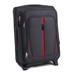Маленький чемодан Wings Buzzard S, темно-серый, 2 колесика цена и информация | Чемоданы, дорожные сумки | pigu.lt