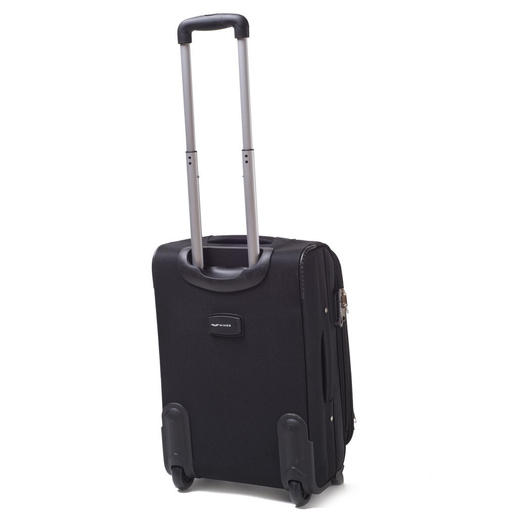 Didelis, 2 ratukų lagaminas Wings Buzzard L, juodas kaina ir informacija | Lagaminai, kelioniniai krepšiai | pigu.lt