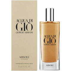 Kvapusis vanduo Giorgio Armani Acqua Di Gio Absolu EDP vyrams 15 ml kaina ir informacija | Kvepalai vyrams | pigu.lt