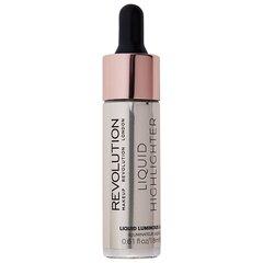 Švytėjimo suteikianti priemonė Makeup Revolution Liquid Highlighter, Luminous Luna, 18 ml цена и информация | Бронзеры (бронзаторы), румяна | pigu.lt