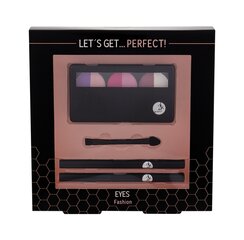 Rinkinys Cosmetic 2K Fashion: akių šešėliai Let´s Get Perfect 6.6 g + akių pieštukai 0,2 g x 2 + šepetėlis kaina ir informacija | Cosmetic 2K Kvepalai, kosmetika | pigu.lt