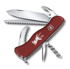 Универсальный ножик Victorinox Hunter Swiss Army Knife (0.8873) Красный цена и информация | Туристические ножи, многофункциональные приборы | pigu.lt