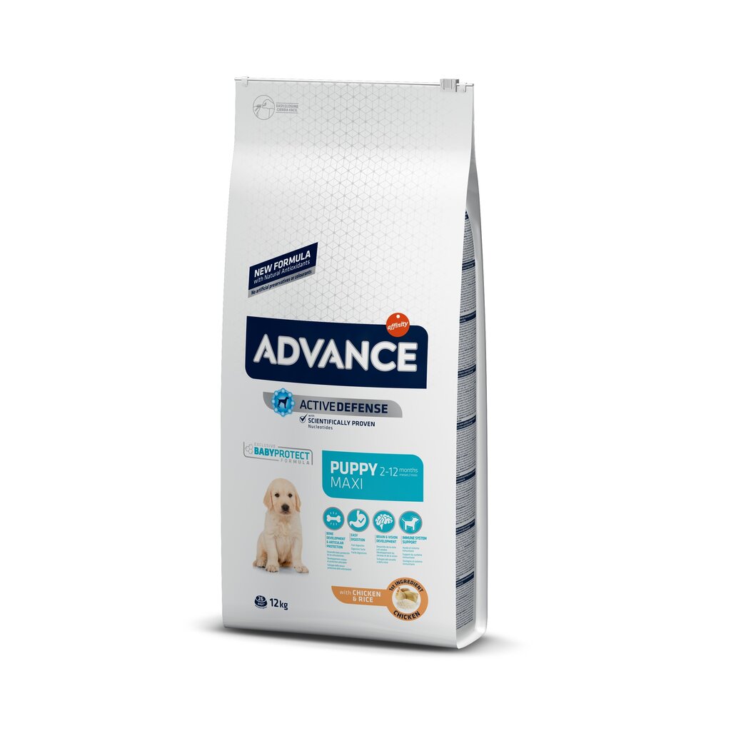 Advance Puppy Maxi didelių veislių augantiems šuniukams, 12 kg kaina ir informacija | Sausas maistas šunims | pigu.lt