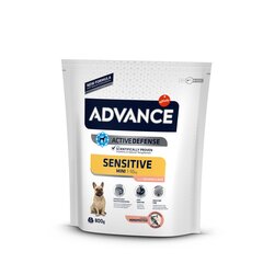 ADVANCE DOG MINI ADULT SENSITIVE SALMON &amp; RICE 0,8KG - ДЛЯ ЧУВСТВИТЕЛЬНЫХ СОБАК (ЛОСОСЬ С РИСОМ) цена и информация |  Сухой корм для собак | pigu.lt